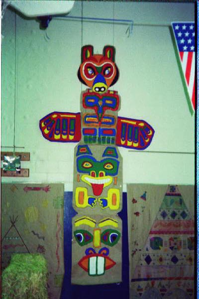 kids' totem pole