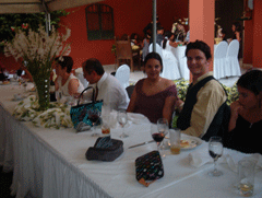 Roxana y Enrique, invitada y Alexander