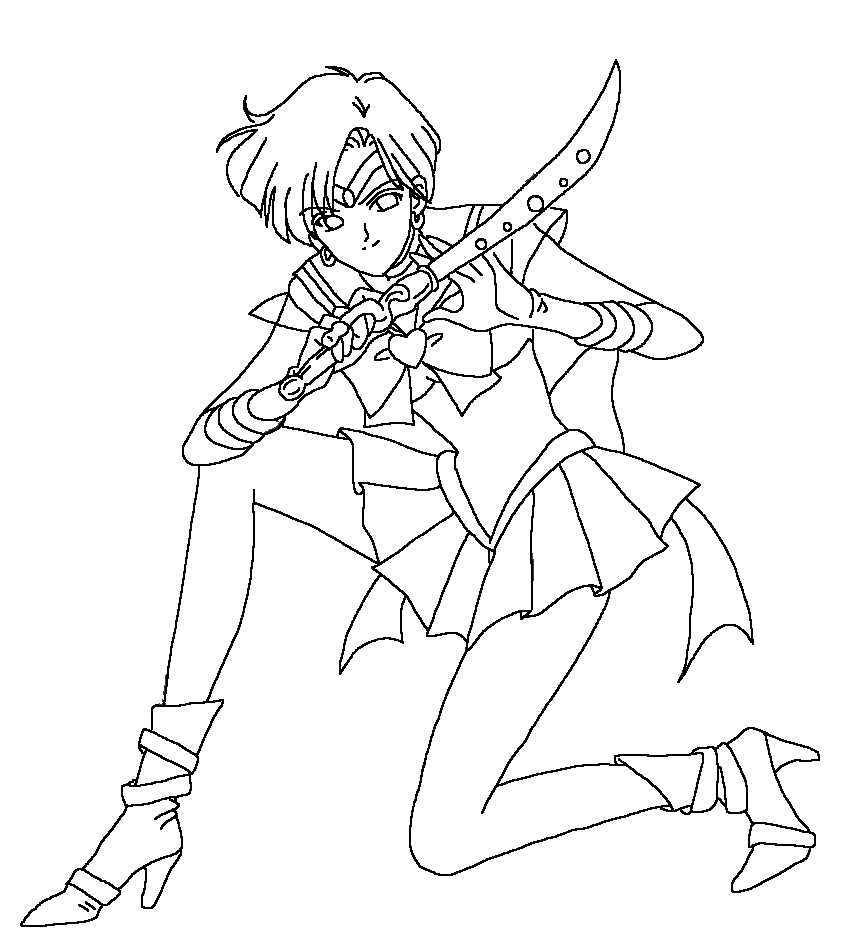 sailor uranus coloring pages - photo #2