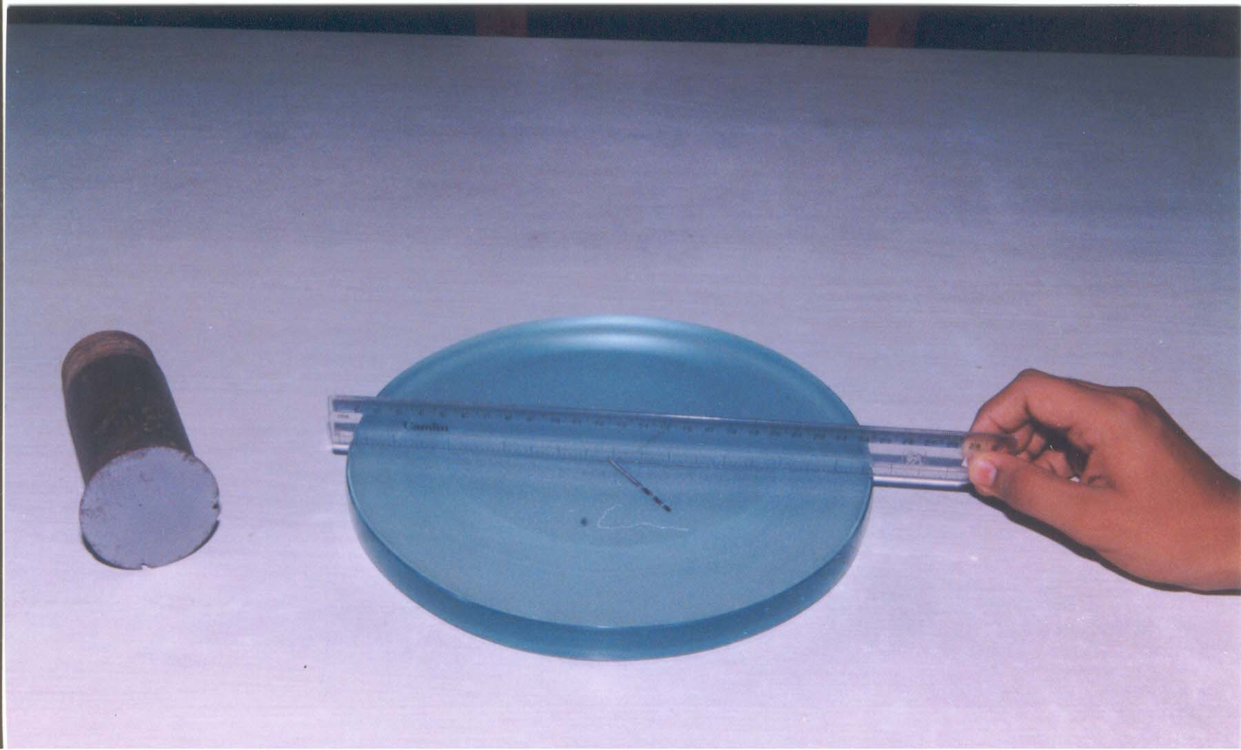 250mm (10 inch) blank hogged out to a depth of 2mm