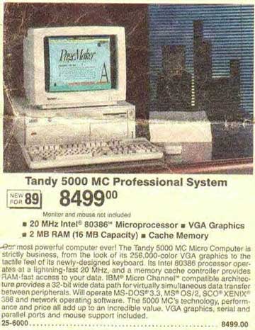 A Tandy Computer Ad from 1989