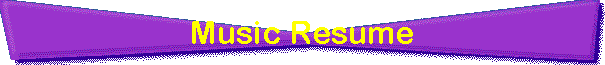 Music Resume