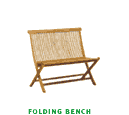 [GF-005] Folding Bench, H=90cm, W=89cm, D=45cm