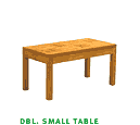 [GF-049] Double Small Table, H=35cm, W=45cm, D=90cm