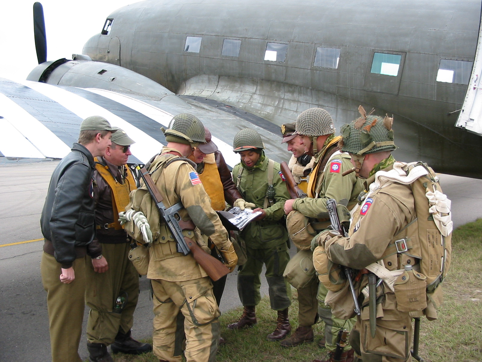 Briefing w/ the Air Corps Crew