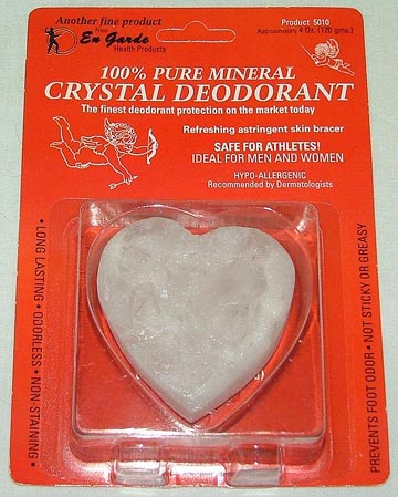 Crystal Deodorant Stone, Front Label