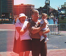 Grandma, Papa & Lexie in Maryland 7/00