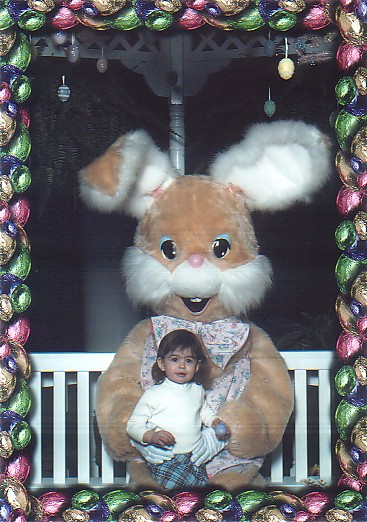 Lexie and the Easter Bunny! 3/24/01