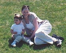 Mommy & Lexie taking a little break to take a picture!
