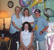 Grandma Voyzey, Mom, Lynn & Joey 8/1/99