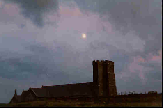 My favourite pics of all - an old church in the moonlight