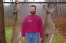 Club Member Chris Gibbons with two Doe