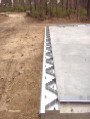 The base is set for the steel building