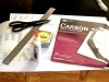 Materials needed to transpose the design onto the sign blank.