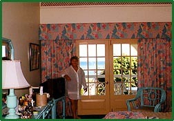 Our 3rd floor room with a balcony and view of the Carribean