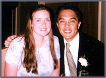 Lin with his fiance, Abby