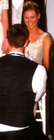 The lucky duo.  (Garter movin' on up!)