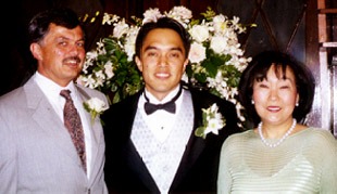 Lin with Mom and Dad