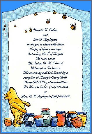 Invitation to Marcia and Lins Wedding