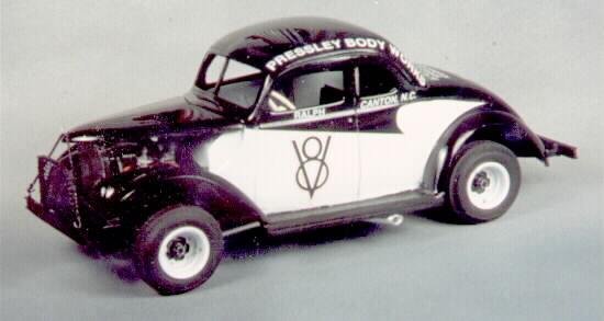CD_4211-C #V8 Ralph Earnhardt   1937 Ford modified coupe   1:24 scale DECALS 