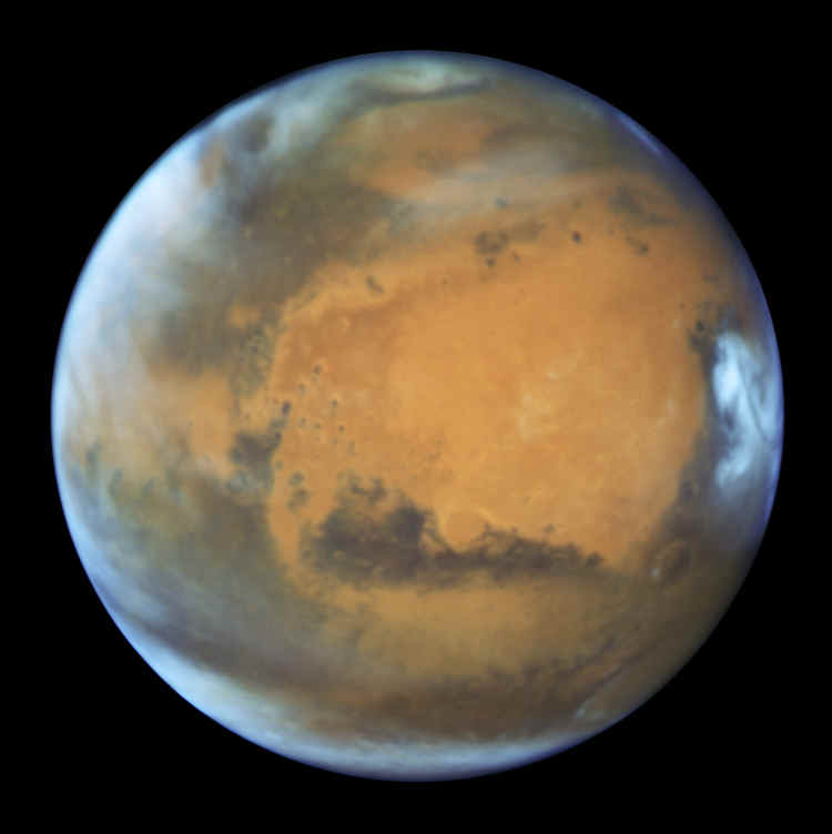 Real photo of Mars from NASA's Hubble Space Telescope. Real photo of Mars from NASA's Hubble Space Telescope.