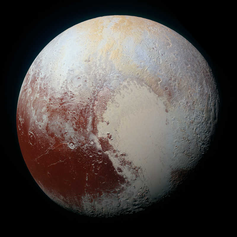 Photo captured on July 14, 2015 by NASA's New Horizons spacecraft. Photo captured on July 14, 2015 by NASA's New Horizons spacecraft.