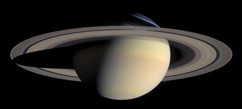 Photographed by the Cassini orbiter. Photographed by the Cassini orbiter.
