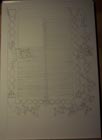 My eighth scroll, The page lined and the border begun