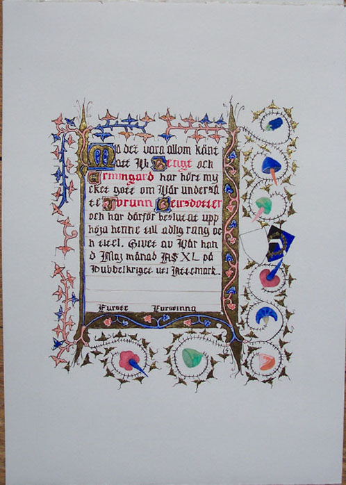 My 11th scroll, finished: Jorunn Geirsdotter AoA