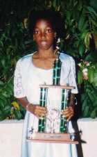Nevisians Valicia Hobson (Victrix & U-11 Champion), and Jan Michael David (U-11 Class Champion)