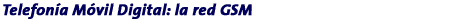 6. Telefon�a M�vil Digital: la red GSM