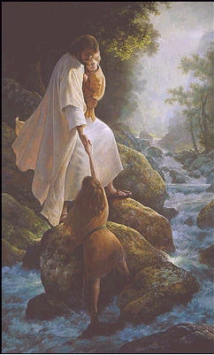 Jesus Giving a Helping Hand