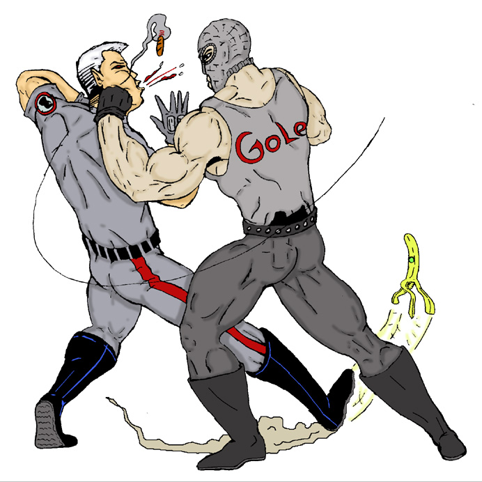 Golem thinking he's won, when he has already lost.