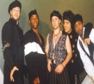 A funky looking Liberty in the 90's. Left to right: Frankie B, Glen Scott, Jamie Nutt, David Lyall, Kevin Sutherland 