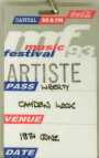 Liberty access pass for for their show at the Capital Radio Music Festival, London