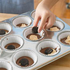 Top with mini Oreo and cover with batter. 