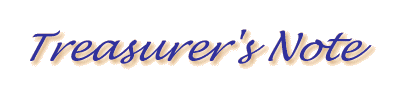 Treasurer's Note