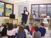 Charlotte Hutchinson, author, speaking at Park West