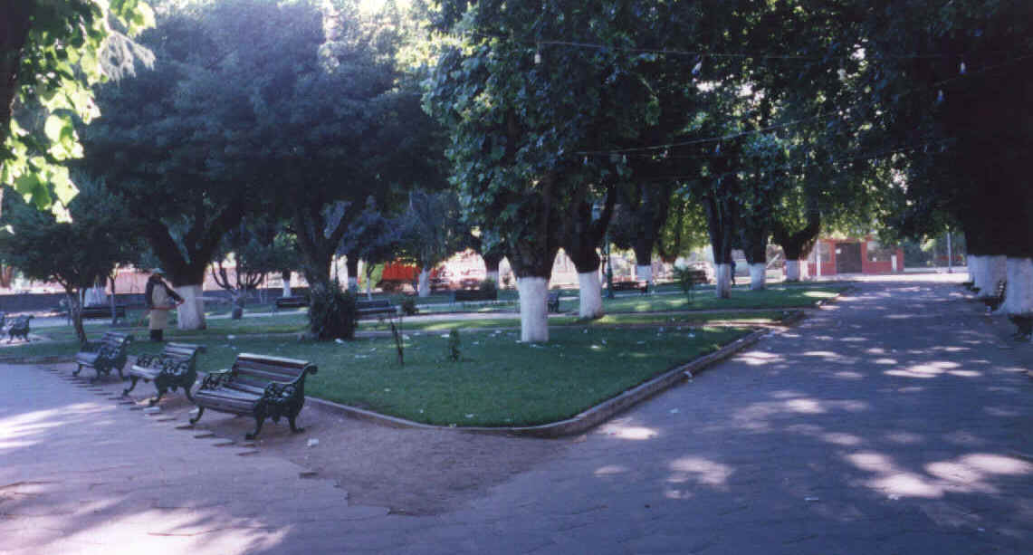 Una de las plazas lindas que tiene Chile