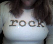 I think its my boobs, not the shirt that I took the pic of.