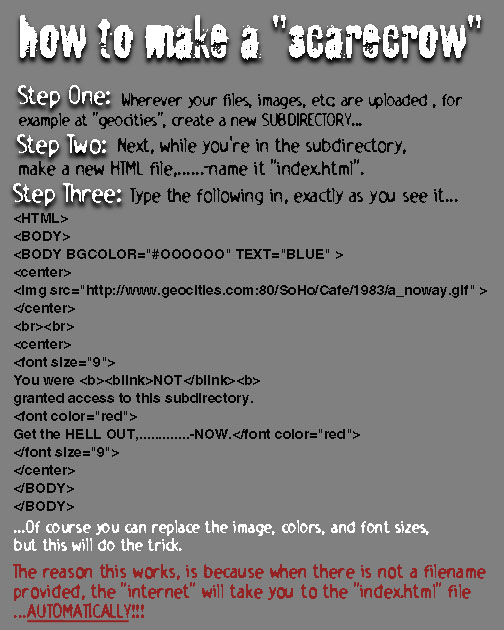 Scarecrow Guide