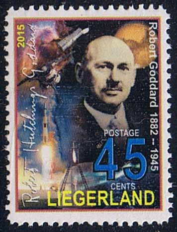 Liegerland 2015 Space 45c featuring Robert Goddard 