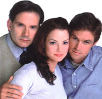 Close up shot of Campbell Scott, Kimberly Williams and Eric Close