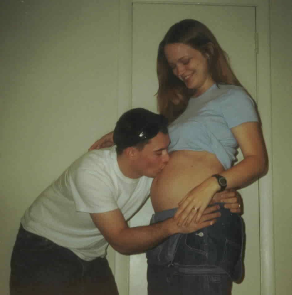 Jen's Baby Boo getting some sugar from daddy