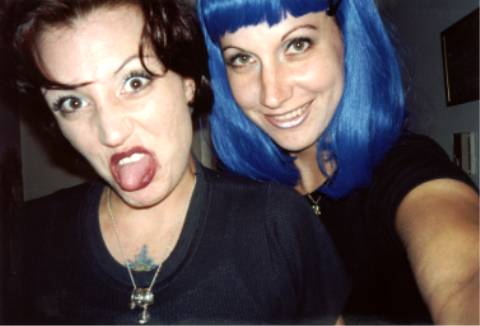 I'm on the left, Iris on the right. 
