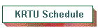 KRTU Schedule