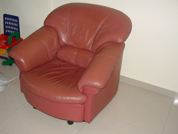 Leather Sofa (Red)