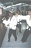 Los instructores Mauricio Garcia y Mario Rolando Estupi�an... ilustrando lo que no se debe hacer al trabajar con Armas en clase.