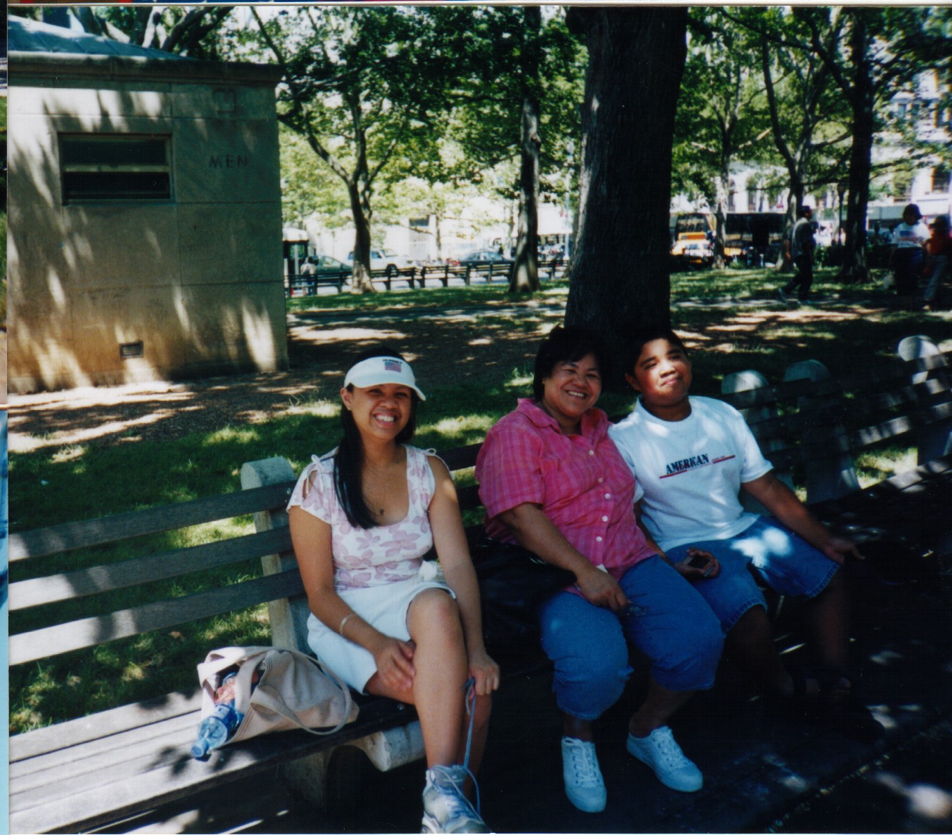 Taking a break in Battery Park