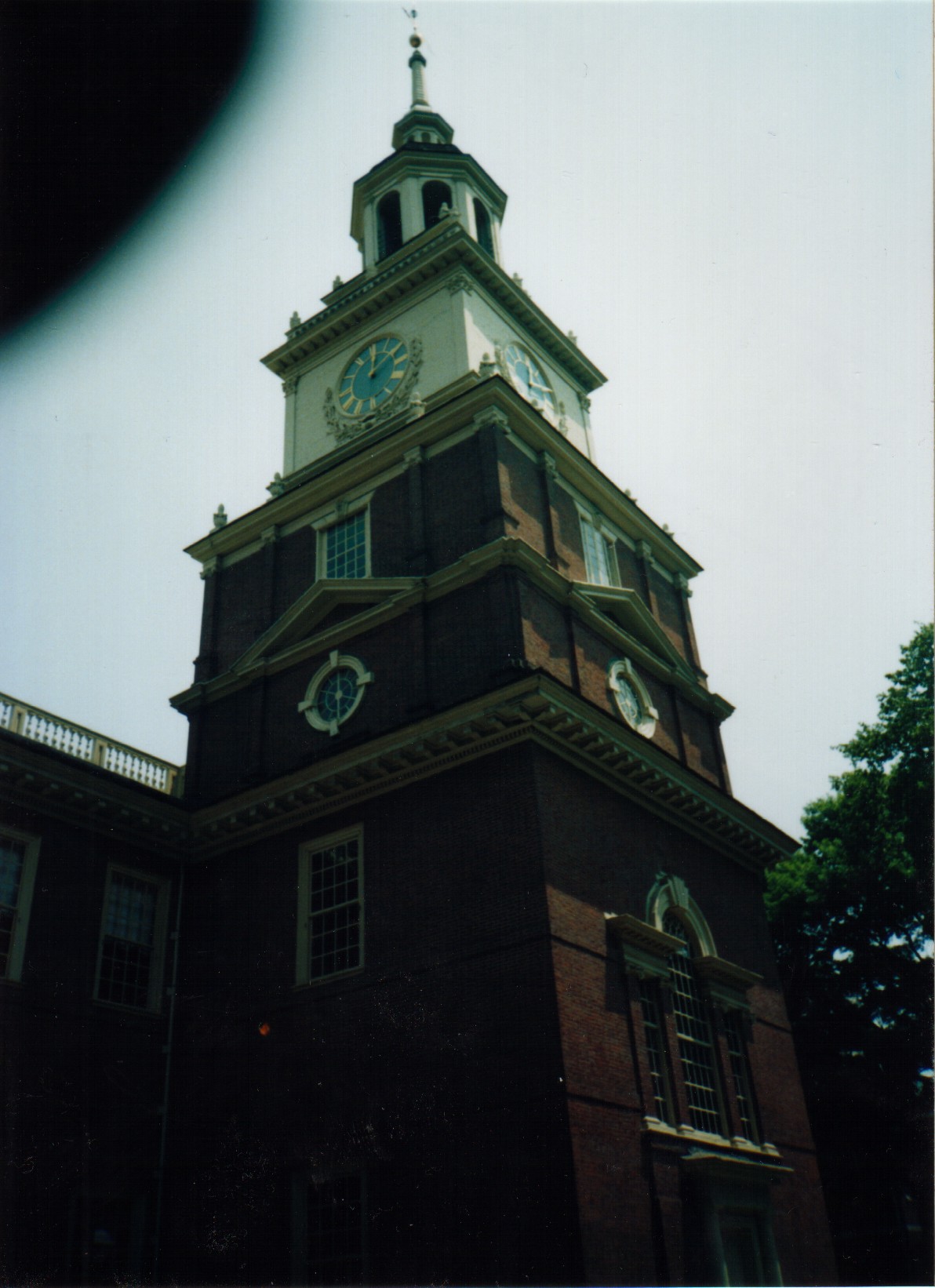 The back of Independence Hall
